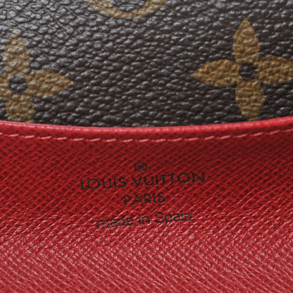 Louis Vuitton Monogram Emilie Wallet Red 5 of 8