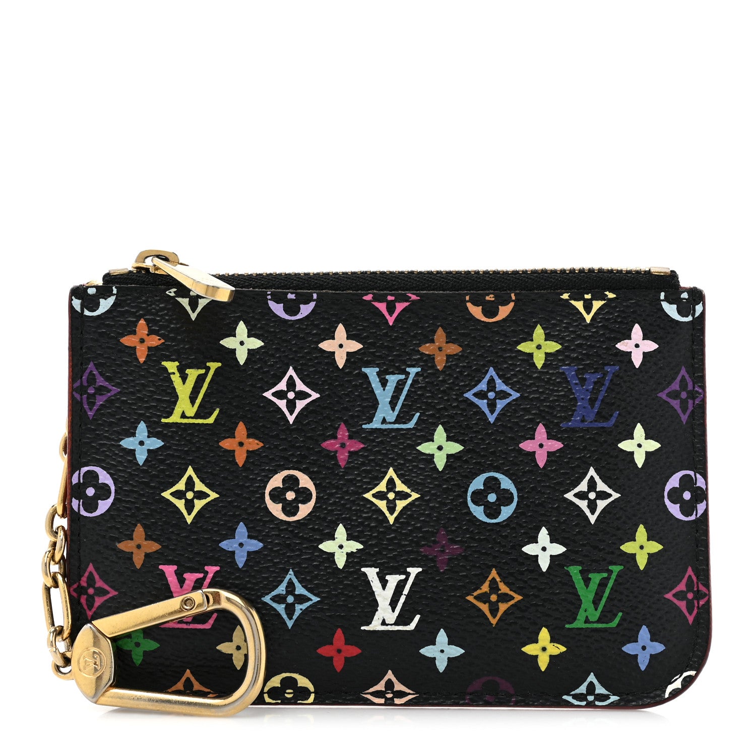 Louis Vuitton Monogram Multicolor Key Pouch Black Grenade 1 of 11
