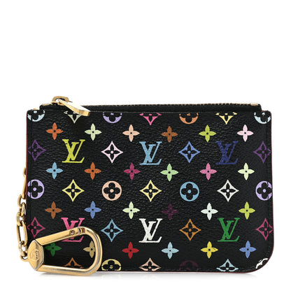 Louis Vuitton Monogram Multicolor Key Pouch Black Grenade 1 of 11