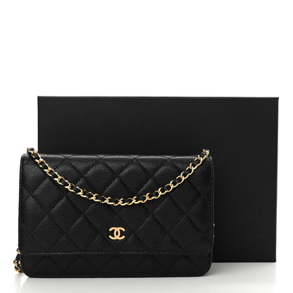 Chanel Caviar Quilted Wallet on Chain WOC Black 16 of 16