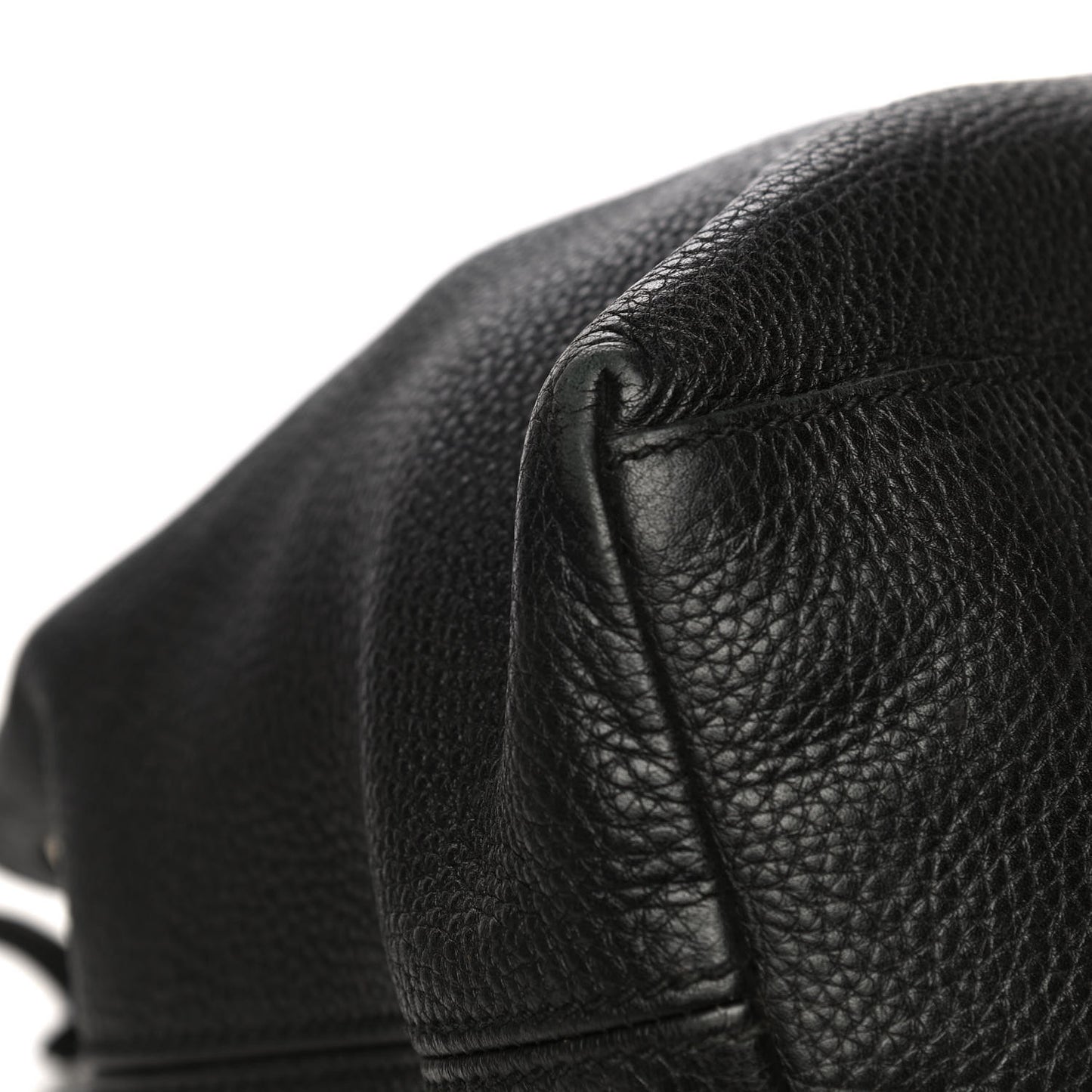 Pebbled Calfskin Medium Soho Chain Shoulder Bag Black