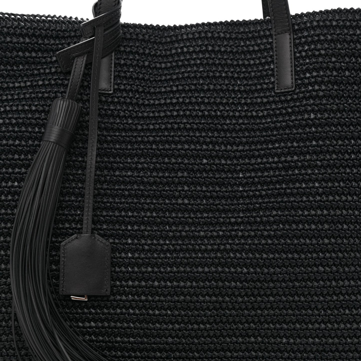 Raffia Tote Black