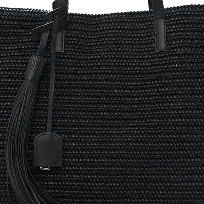 Saint Laurent Raffia Tote Black 9 of 12
