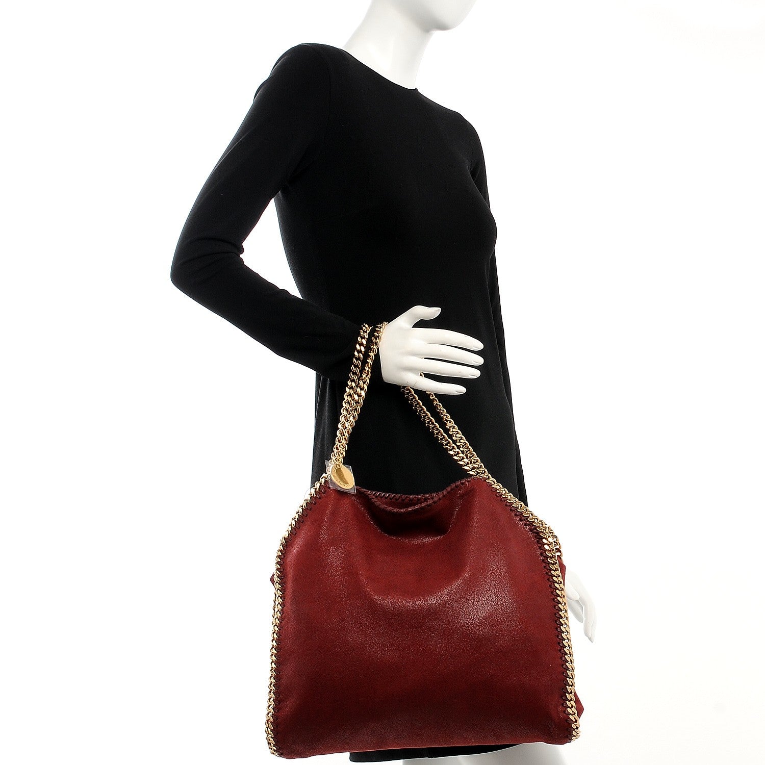 Stella McCartney Shaggy Deer Small Falabella Tote Ruby 2 of 8