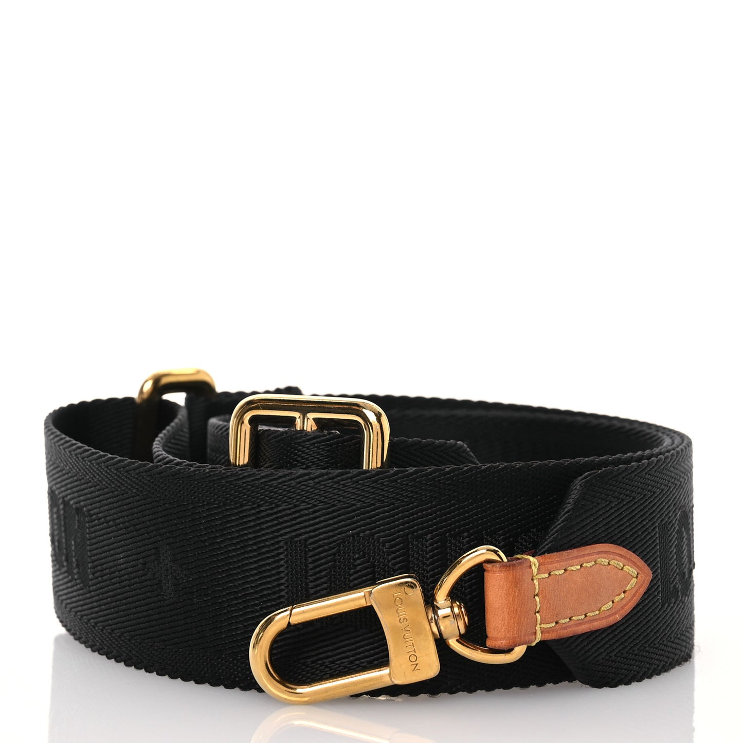 Monogram Multi Pochette Accessories Bandouliere Shoulder Strap Black