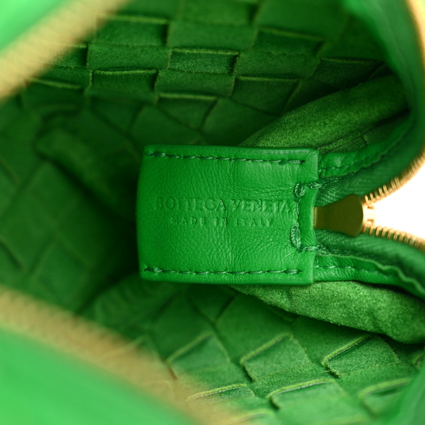 Nappa Intrecciato Mini Loop Camera Bag Parakeet