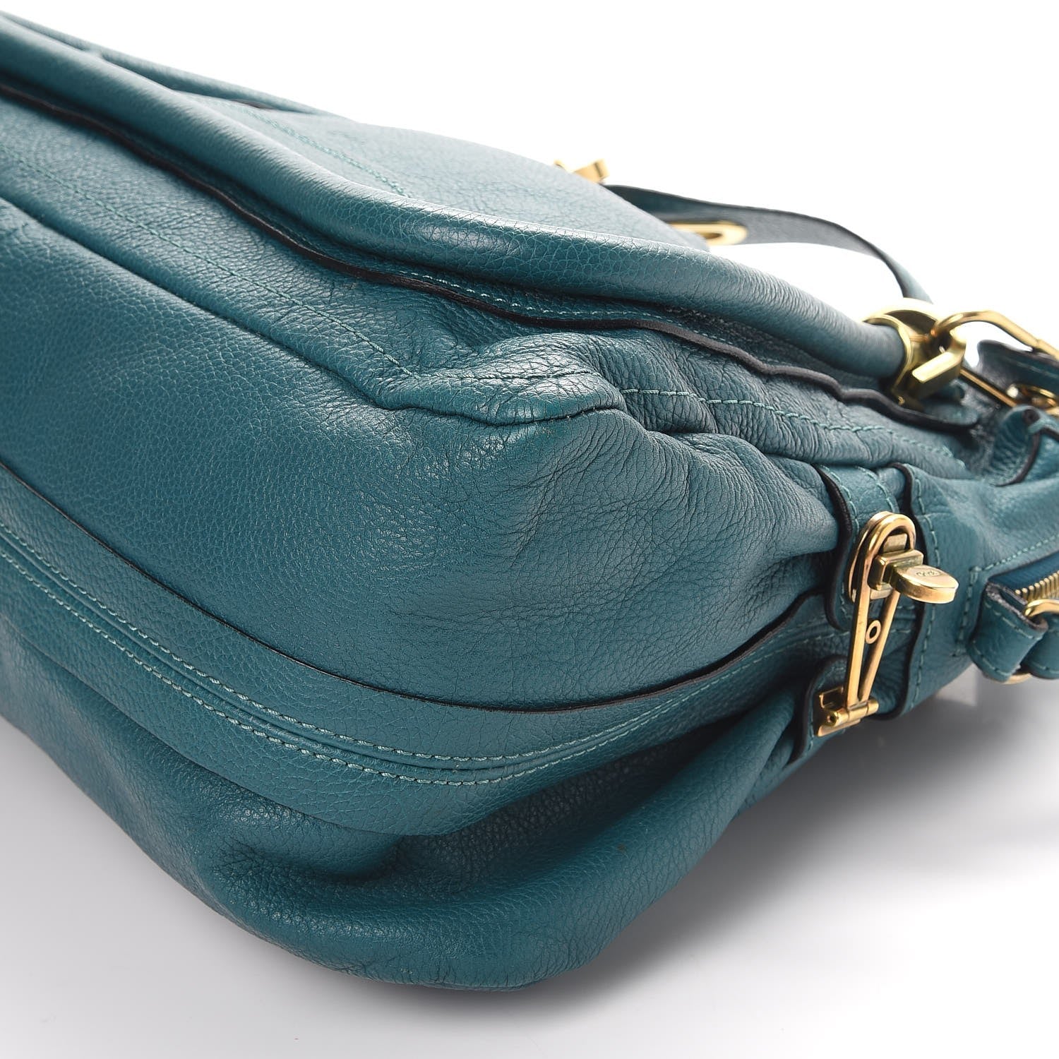 Chloe Calfskin Medium Paraty Peacock Blue 18 of 18