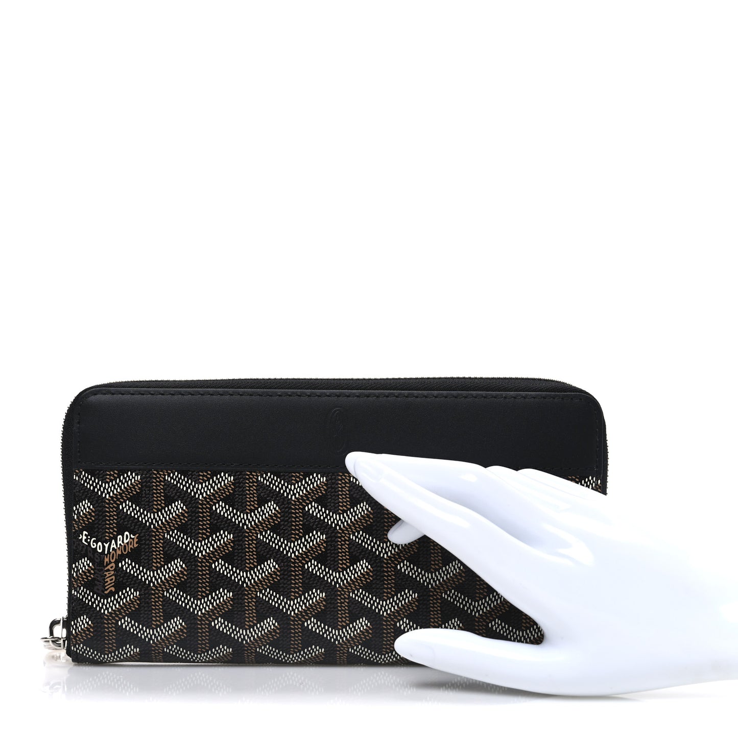 Goyardine Matignon Zip Around GM Wallet Black