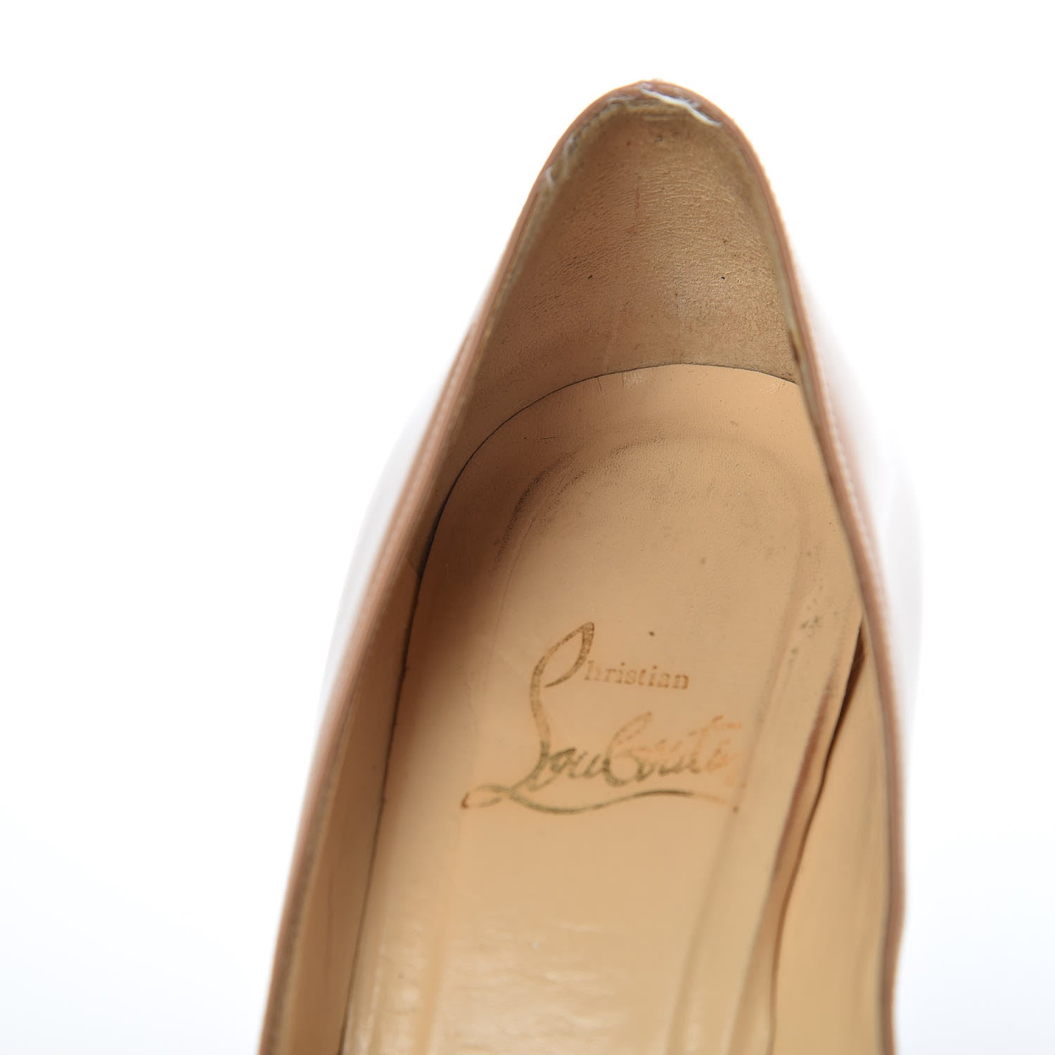 Christian Louboutin Patent Simple 70 Pumps 36.5 Nude 14 of 26
