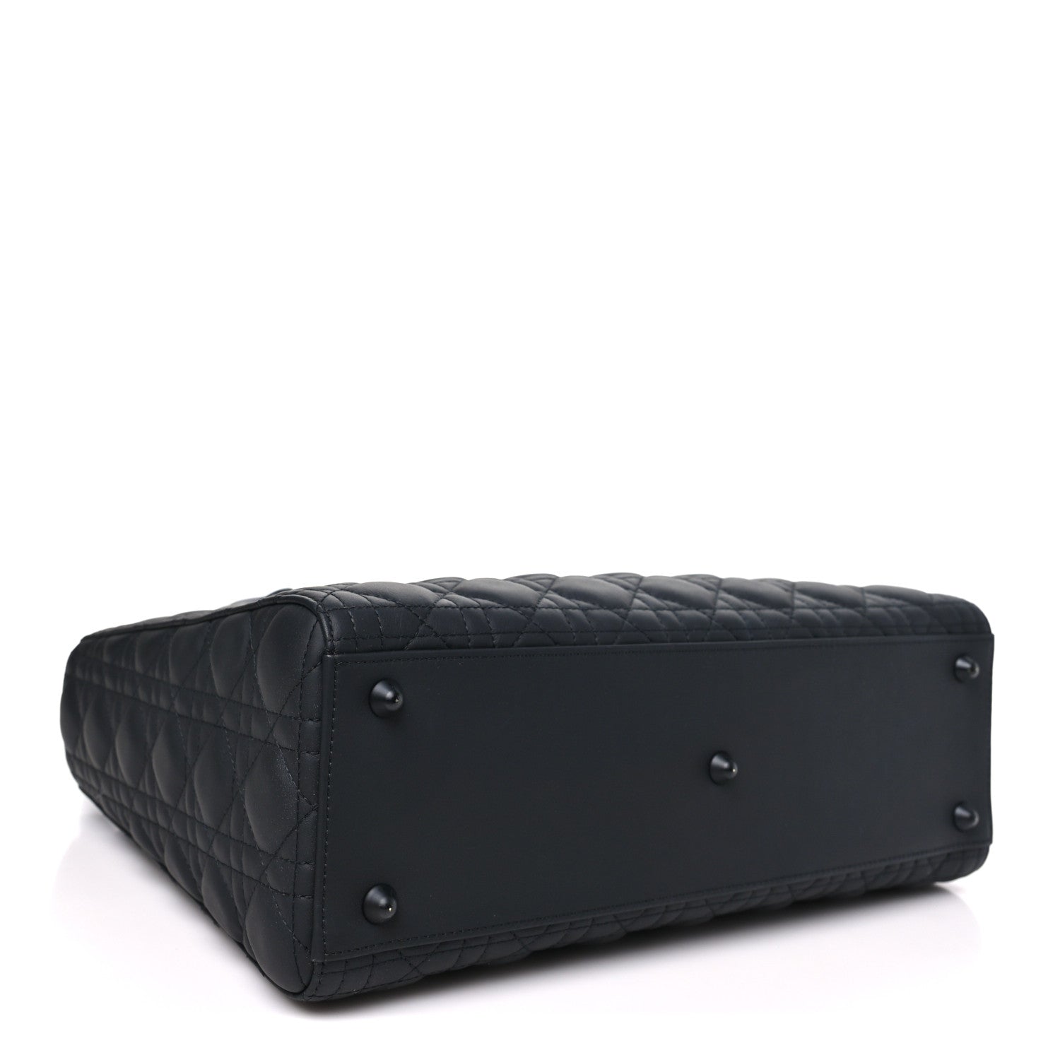 Christian Dior Ultra Matte Calfskin Cannage Large Lady Dior Black 4 of 10