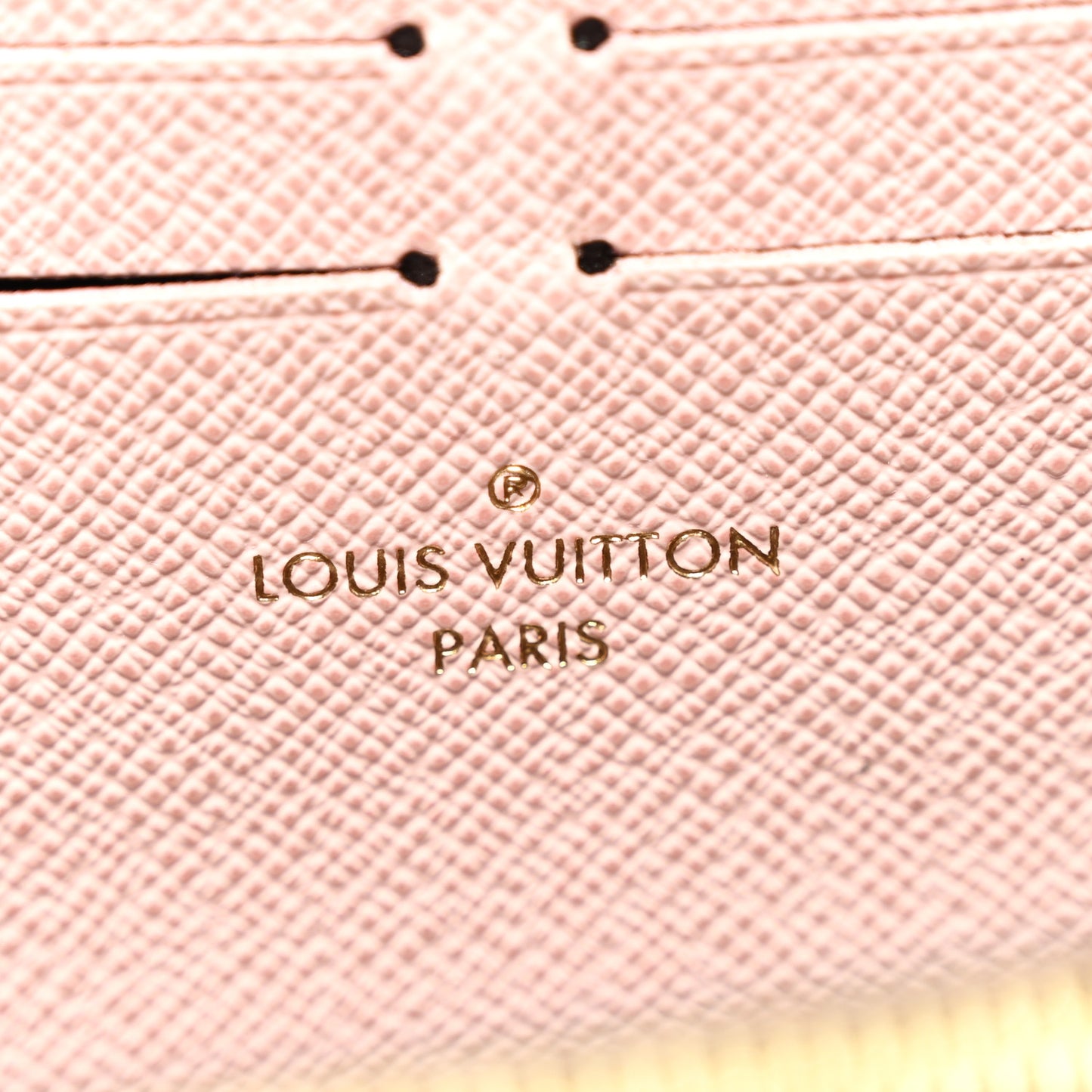 Monogram Clemence Wallet Rose Ballerine