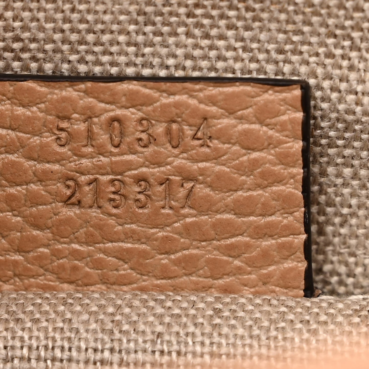 Dollar Calfskin Small Interlocking G Shoulder Bag Camelia