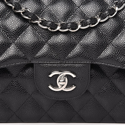 Chanel Caviar Quilted Jumbo Double Flap Black 11 of 11