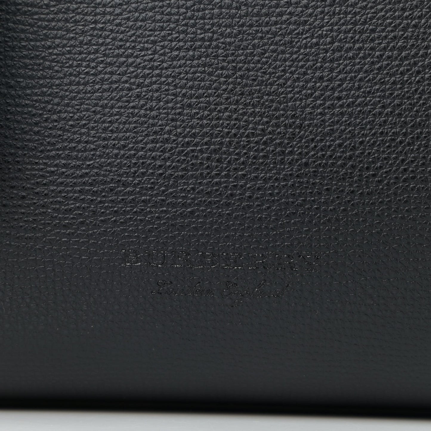 Grainy Calfskin Haymarket Check Medium Reversible Tote Black