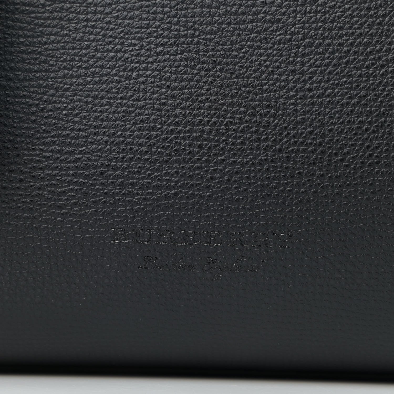 Burberry Grainy Calfskin Haymarket Check Medium Reversible Tote Black 10 of 10