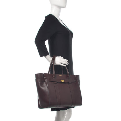 Mulberry Grain Vegetable Tanned Calfskin Zipped Bayswater Oxblood 2 of 8
