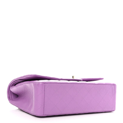 Chanel Caviar Quilted Maxi Double Flap Purple 3 of 9