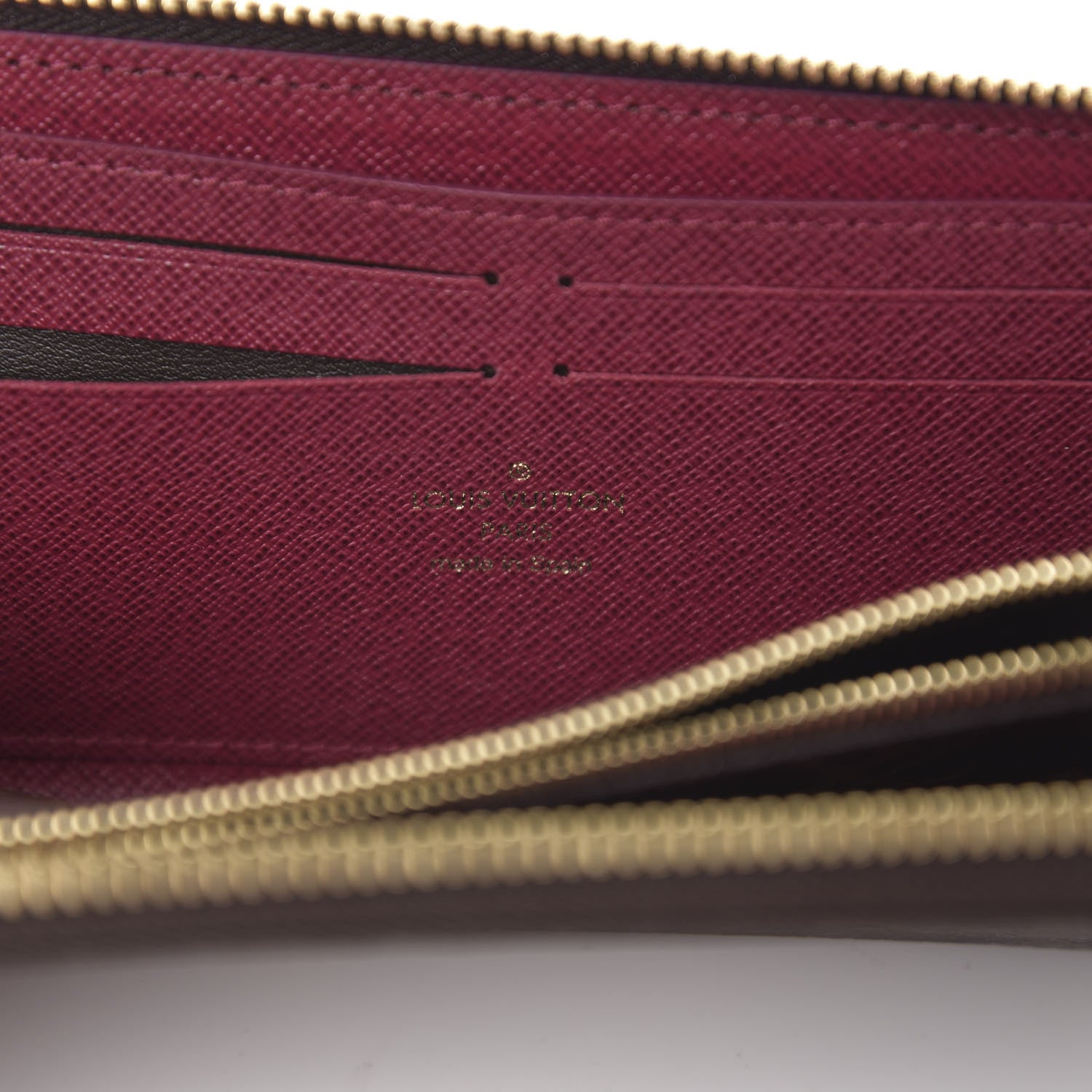 Louis Vuitton Monogram Clemence Wallet Fuchsia 5 of 5