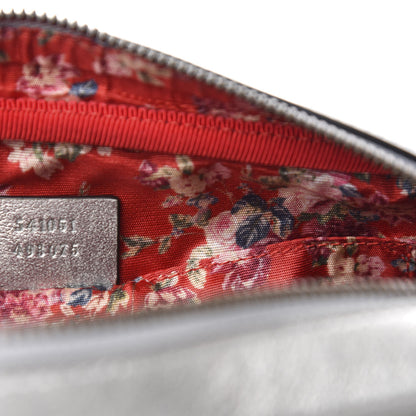 Gucci Laminated Nappa Web Trapuntata Small GG Shoulder Bag Argento 9 of 10