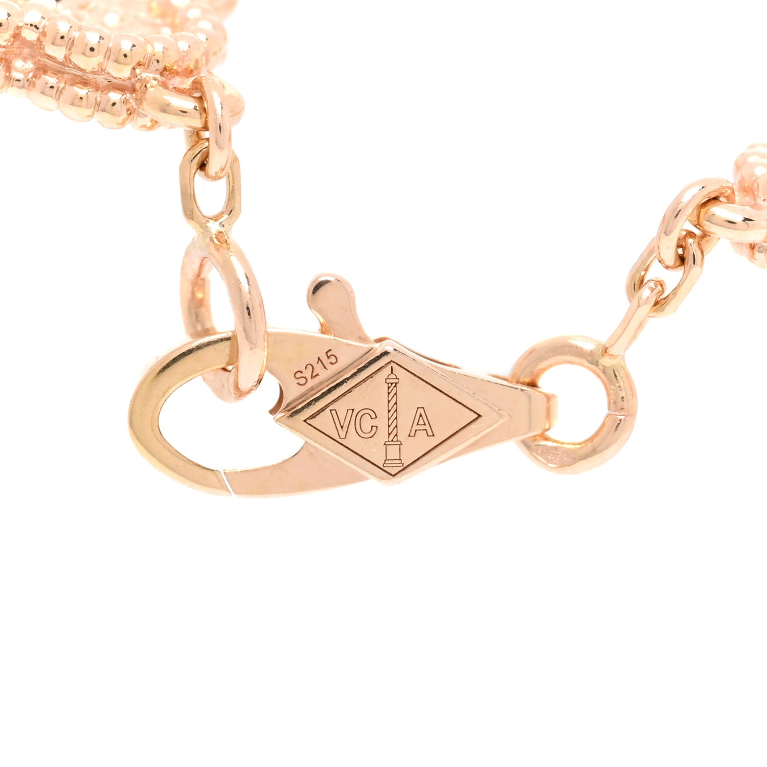 Van Cleef & Arpels 18K Rose Gold 6 Motifs Sweet Alhambra Bracelet 3 of 3