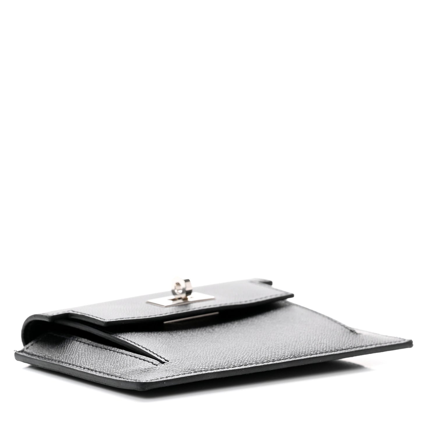 Epsom Kelly Pocket Compact Wallet Black