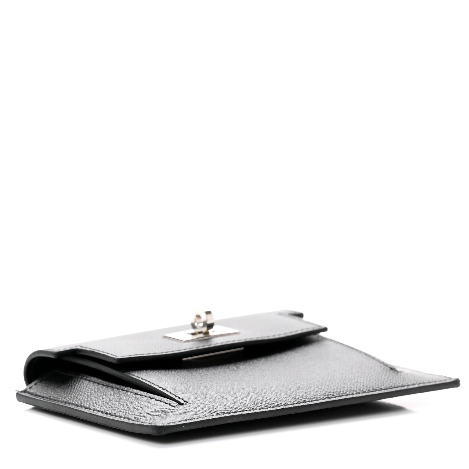 Hermes Epsom Kelly Pocket Compact Wallet Black 4 of 7