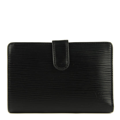 Louis Vuitton Epi French Purse Wallet Black 1 of 8