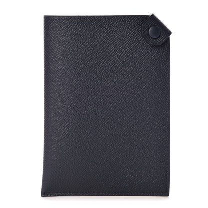Hermes Epsom Tarmac PM Passport Holder Bleu Indigo 2 of 14