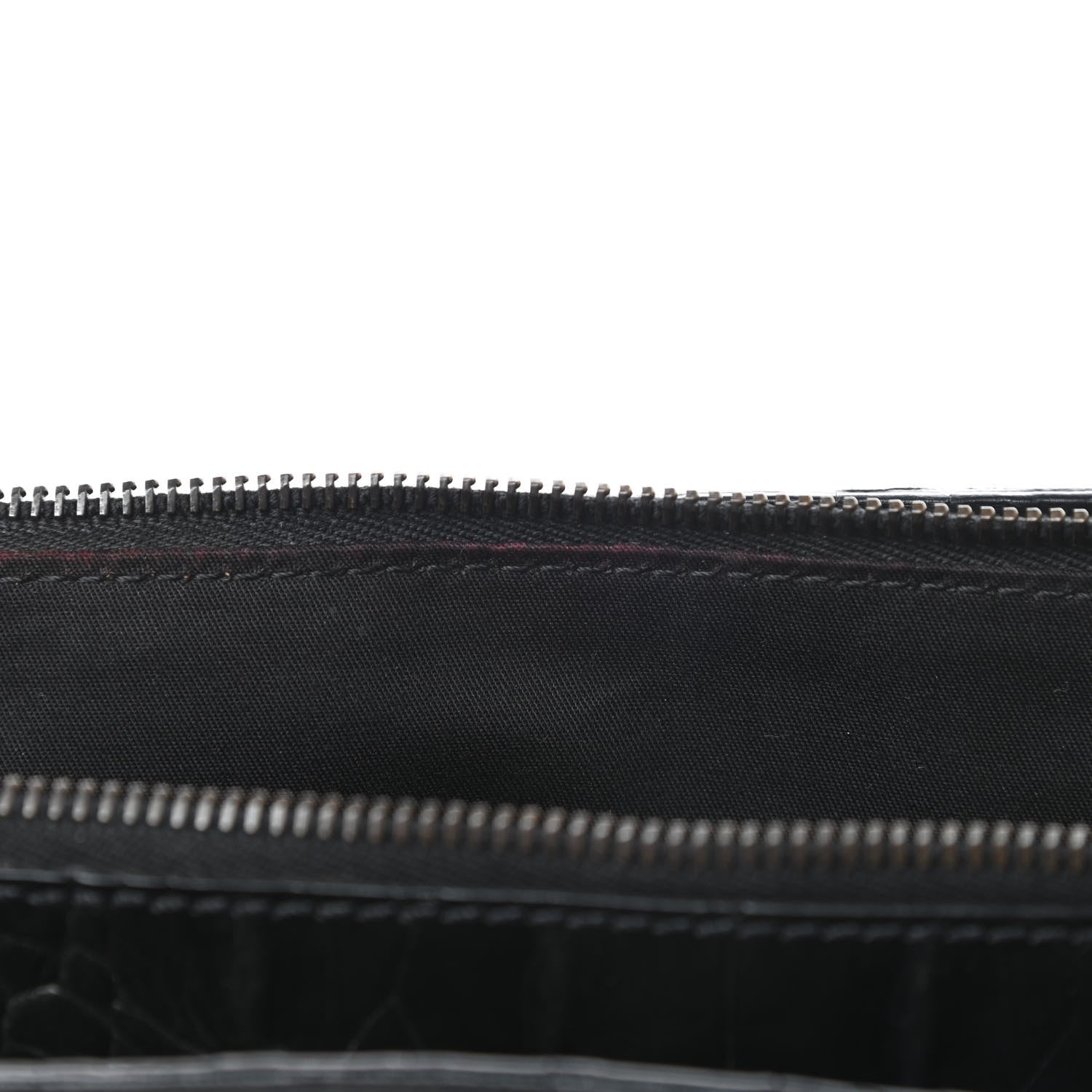 Miu Miu Calfskin Crocodile Embossed Top Handle Tote Black 12 of 12