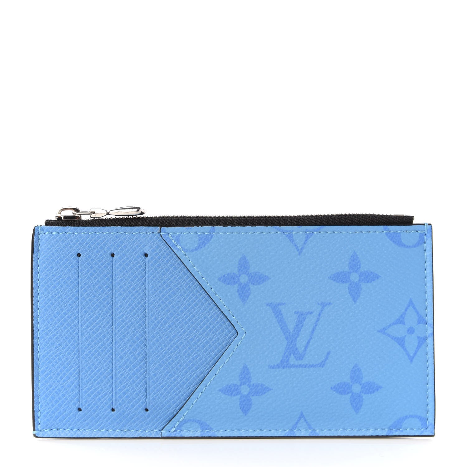 Louis Vuitton Taigarama Coin Card Holder Blue Lagoon 1 of 7