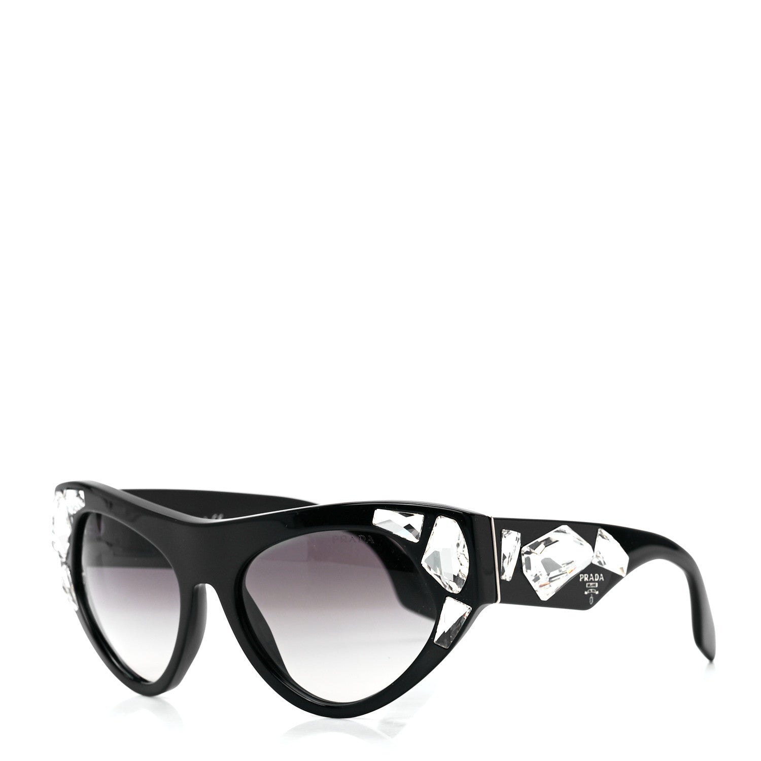Prada Crystal Voice Sunglasses SPR 21Q Black 1 of 9