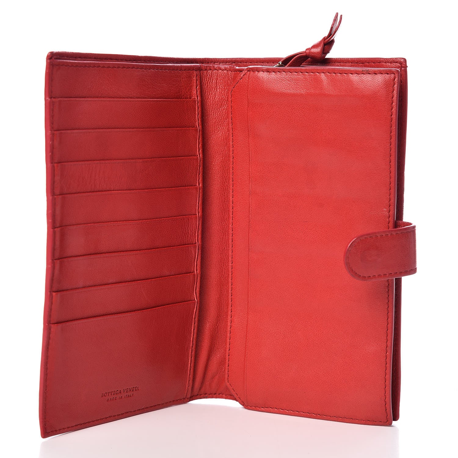 Bottega Veneta Nappa Intrecciato Continental Snap Wallet 5 of 13