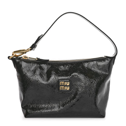 Miu Miu Naplak Patent Mini Spirit Cire Bag Black 1 of 9