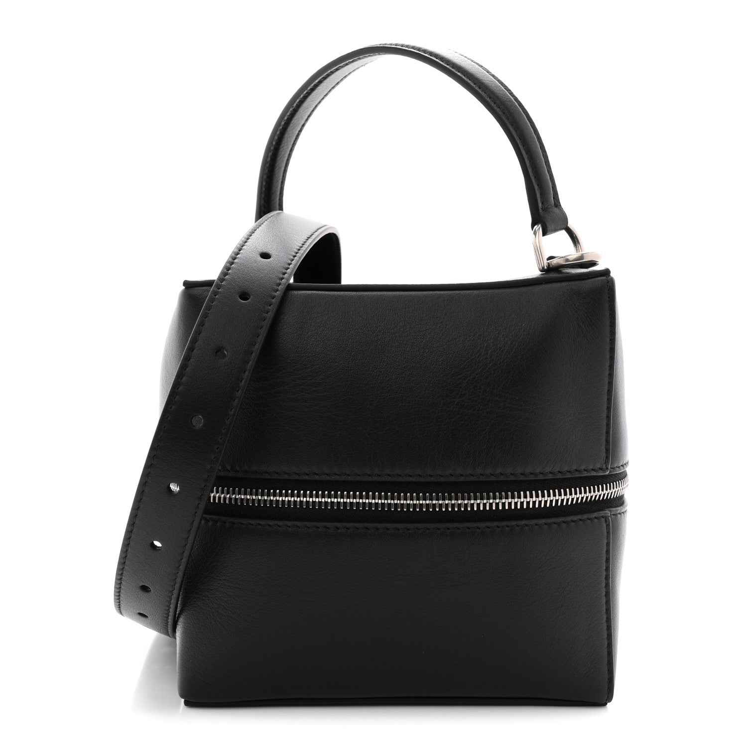 Balenciaga Dolly Calfskin 4X4 Shoulder Bag Black White 1 of 10