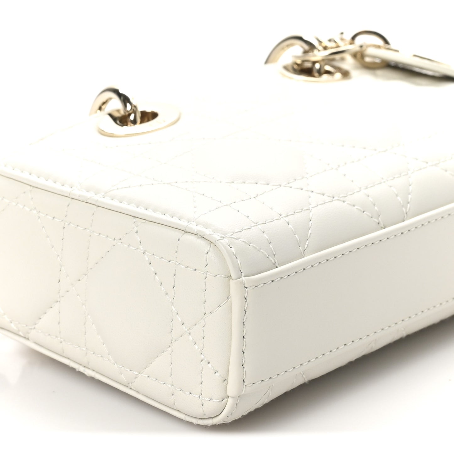Lambskin Cannage Micro Lady D-Joy Latte