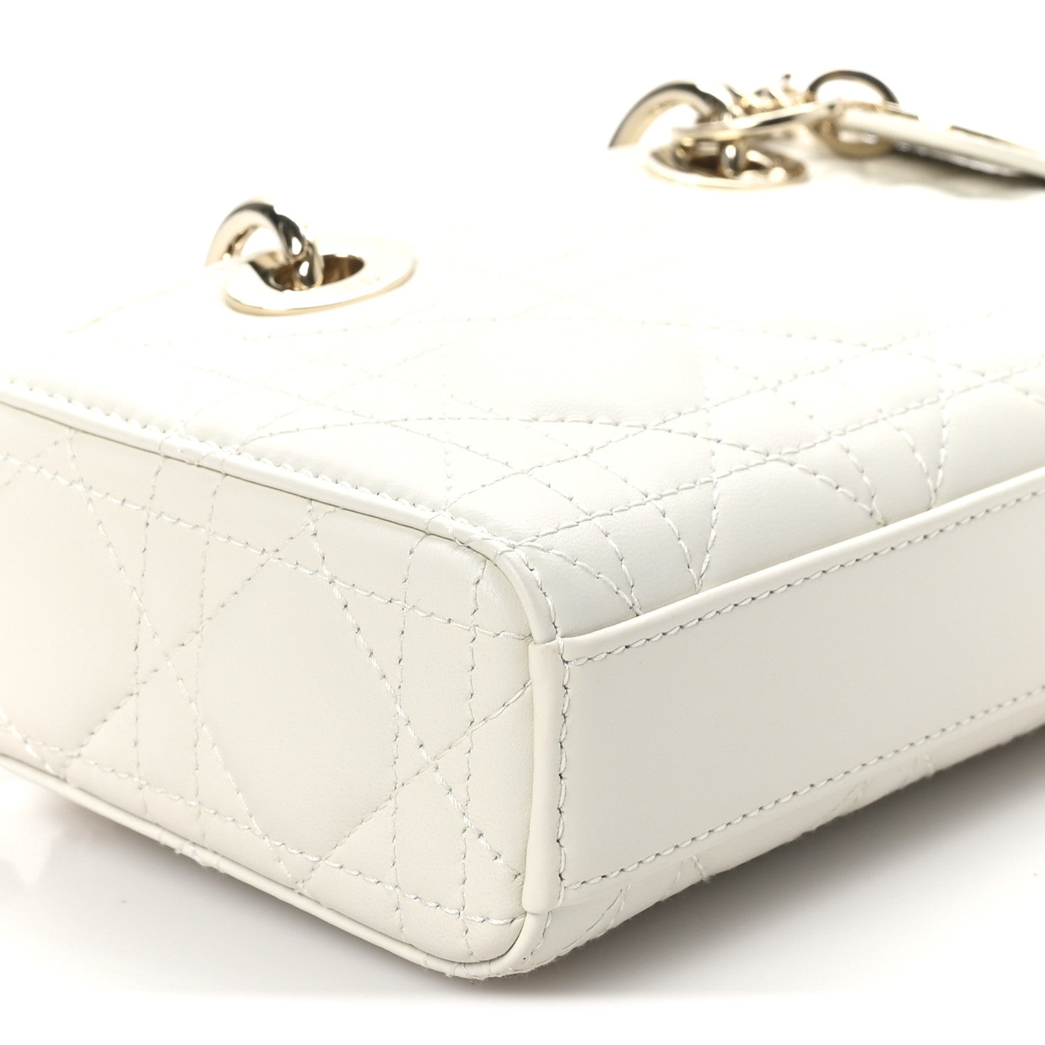 Christian Dior Lambskin Cannage Micro Lady D-Joy Latte 9 of 11