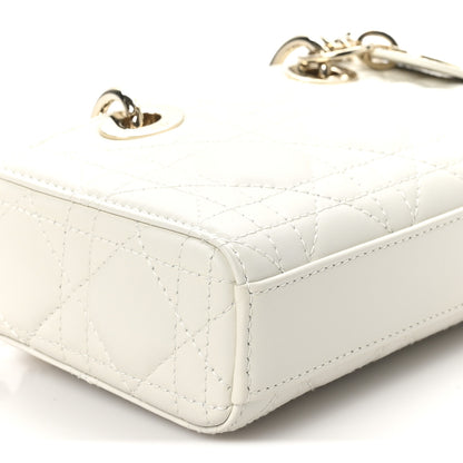 Christian Dior Lambskin Cannage Micro Lady D-Joy Latte 9 of 11