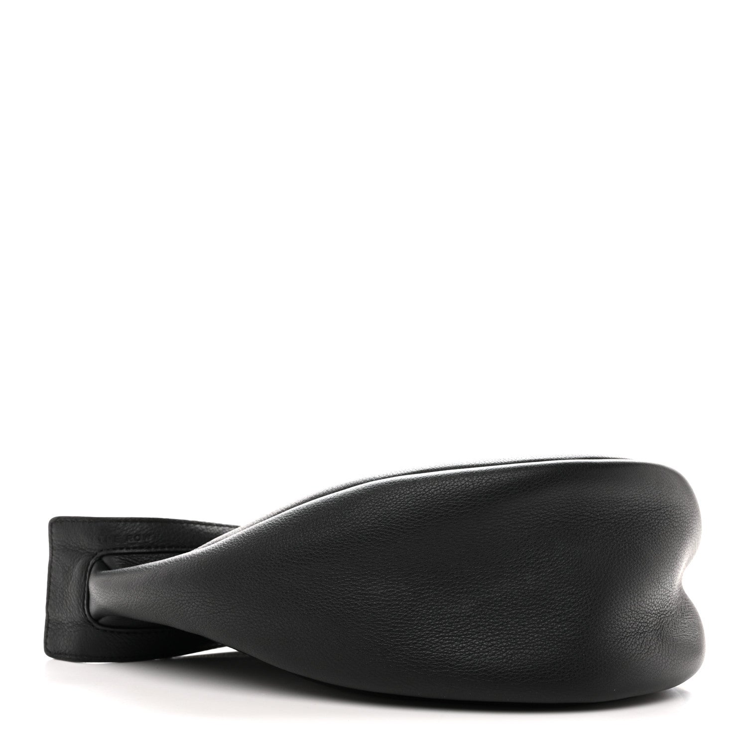 The Row Grained Calfskin Small Slouchy Banana Bag Black 4 of 10