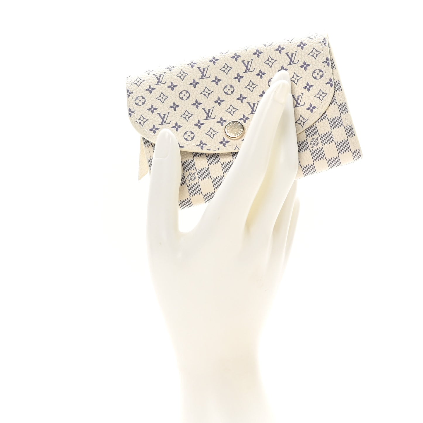 Damier Azur Calfskin Monogram Rosalie Coin Purse