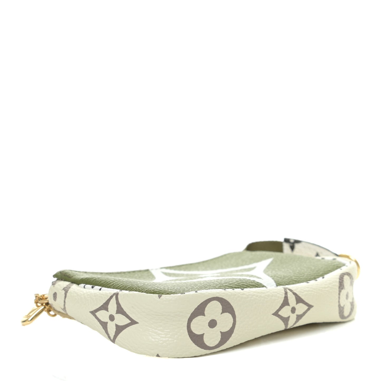 Monogram Giant Micro Pochette Accessories Kaki White