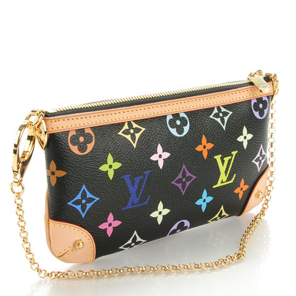 Louis Vuitton Monogram Multicolor Pochette Milla MM Black 3 of 7