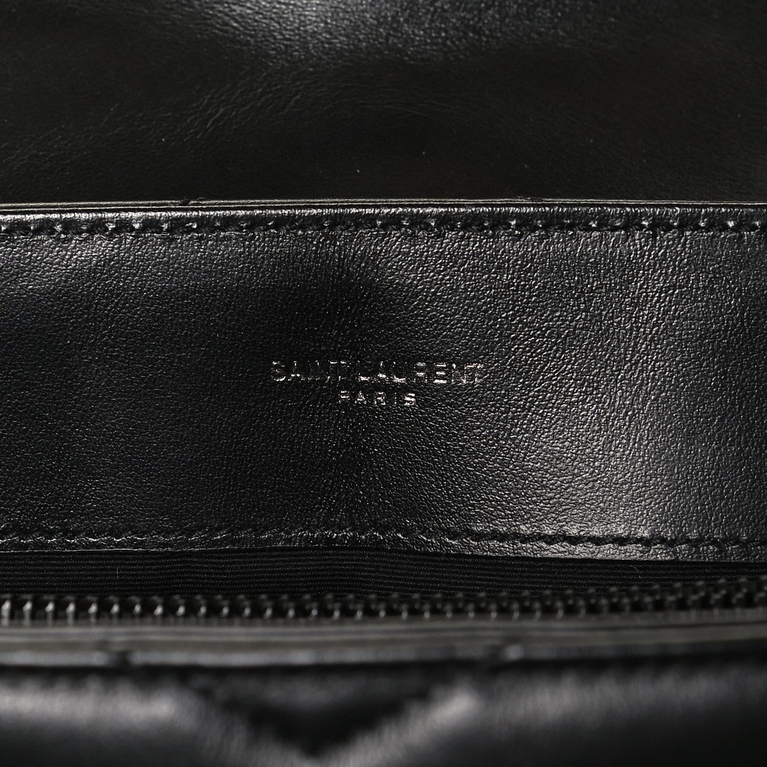 Saint Laurent Calfskin Y Quilted Monogram Medium Loulou Chain Satchel Black 6 of 12
