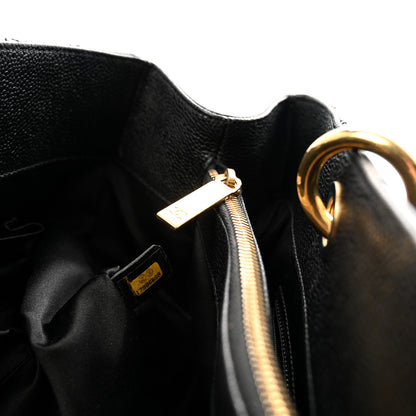 Chanel Caviar Quilted XL Grand Shopping Tote GST Black 7 of 10