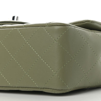 Chanel Lambskin Quilted Mini Rectangular Flap Green 9 of 10