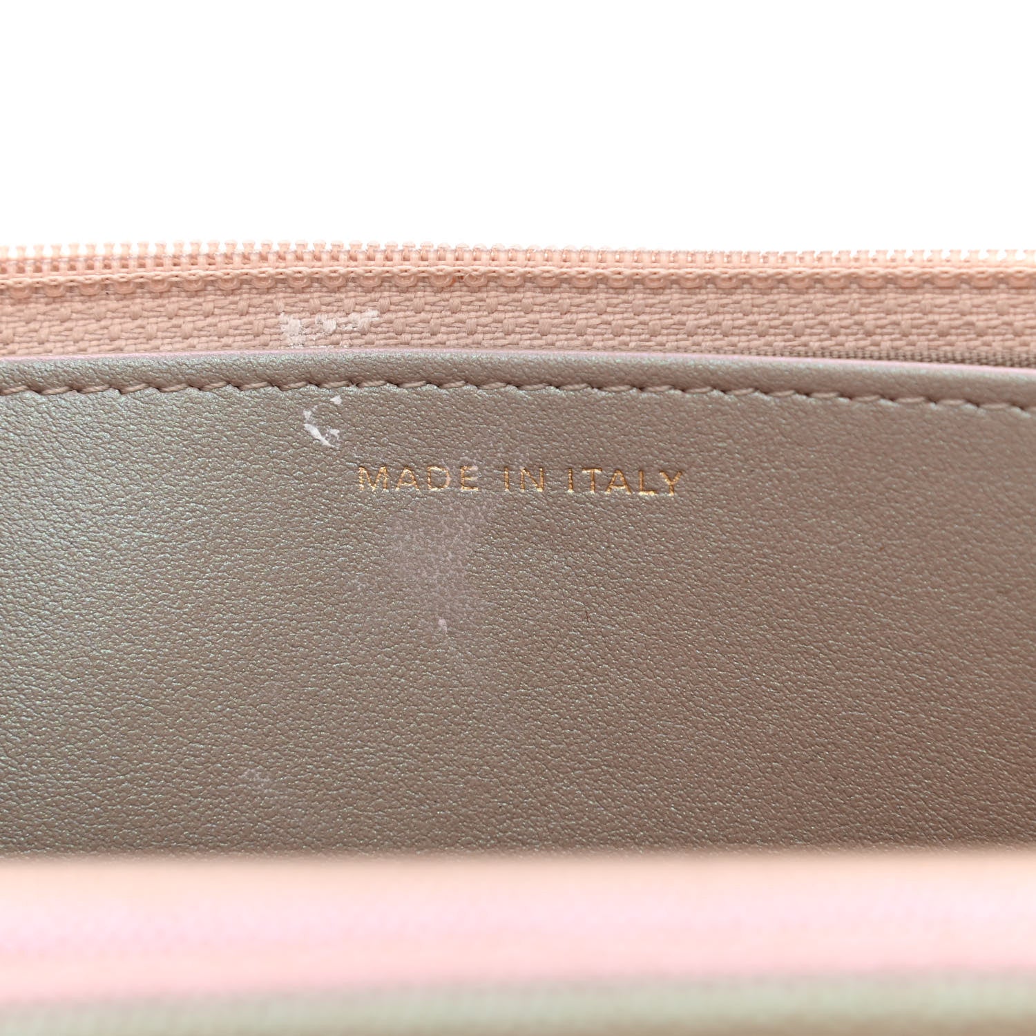 Chanel Iridescent Caviar Quilted Wallet On Chain WOC Beige 7 of 15