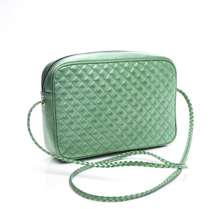Gucci Laminated Nappa Trapuntata Small Zumi Shoulder Bag Jasmine Green 2 of 10