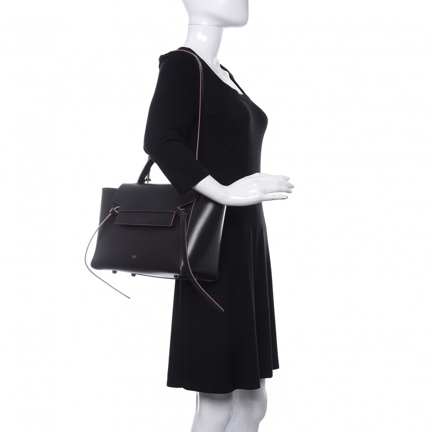Celine Palmelato Calfskin Mini Belt Bag Espresso 2 of 17