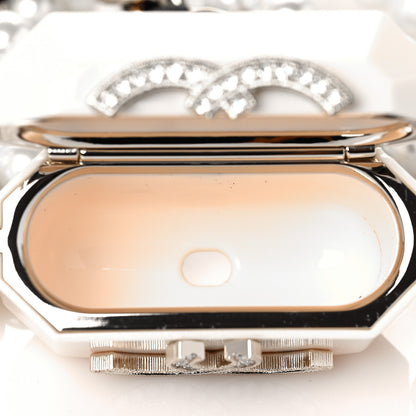 Chanel Resin Crystal Pearl Lambskin Airpods Pro Holder Necklace Pearly White 5 of 8