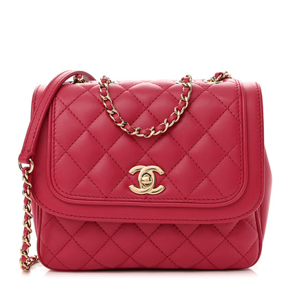 Chanel Lambskin Quilted Small Lovely Day Flap Pink 1 of 11