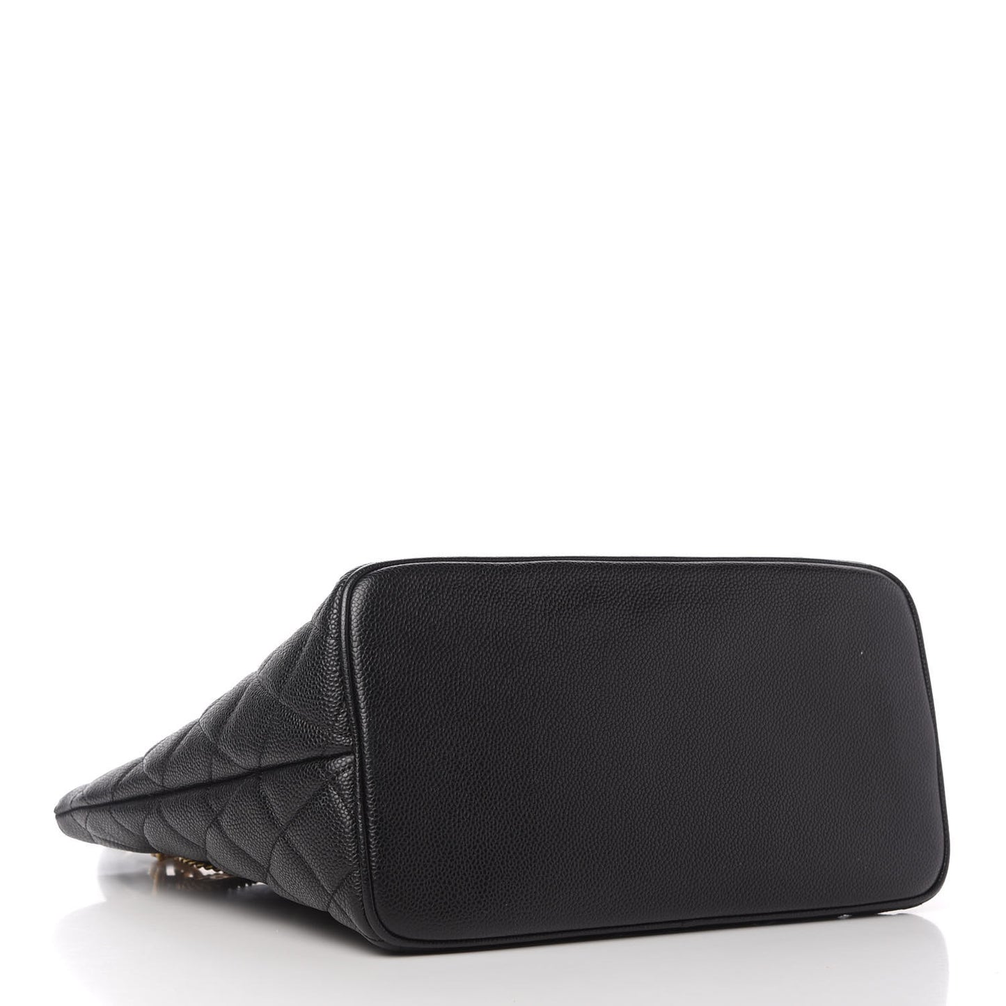 Caviar Quilted Medallion Tote Black